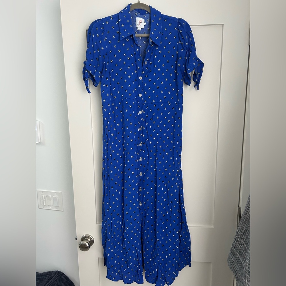 Hatch Royal Blue Maternity Dress - Medium